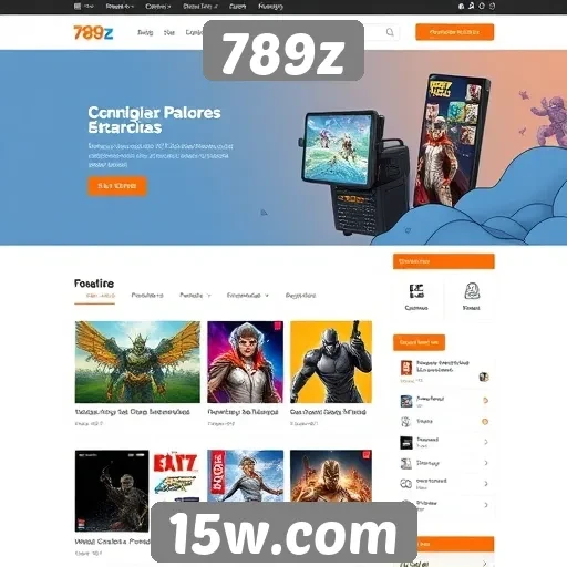 Navegação intuitiva e design moderno no site 789z